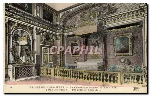 Ansichtskarte AK Palais De Versailles La Chambre a Coucher de louis XIV