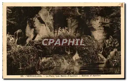 Cartes postales Versailles Le Parc Les Bains d&#39Apollon