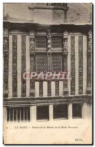 Cartes postales Le Mans Fenetre de la Maison de la Reine Berrengere