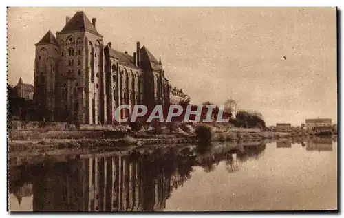 Ansichtskarte AK L&#39Abbaye de Solesmes Vue de la rive Droite de la Sarthe