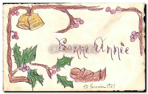 Cartes postales Fantaisie Bonne annee