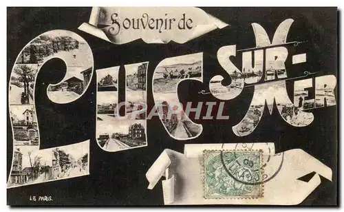 Cartes postales Fantaisie Souvenir Lux sur Mer