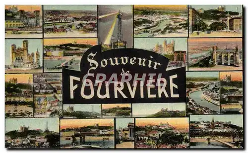 Cartes postales Souvenir de Fourviere Lyon