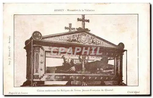 Ansichtskarte AK Annecy Monastere de la Visitation Chasse Renfermant les Reliques de Sainte Jeanne Francoise de C