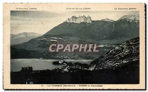 Cartes postales Lac d&#39Annecy Duingt et Talloires