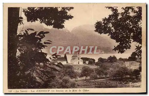 Ansichtskarte AK La savoie Lac d&#39Annecy Sevrier et le R&#39Oc de Chere