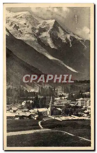 Cartes postales Argentieres Vue Generale Le Mont Blanc