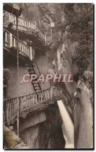 Ansichtskarte AK Les Gorges de Triege Ligne Martigny Chamoinx