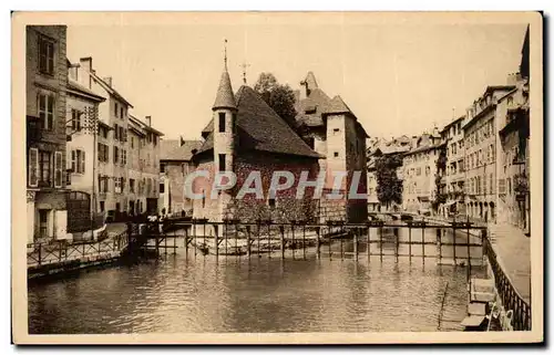 Ansichtskarte AK Annecy Le Palais de l&#39Isle et le canal du Thiou