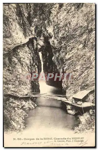 Ansichtskarte AK Gorges de la Diosaz Cascade du Soufflet