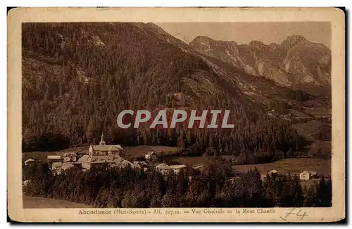 Cartes postales Abondance Vue Generale et le Mont Chauffe