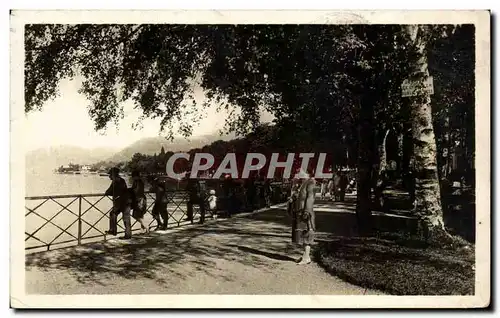 Ansichtskarte AK Evian Les Bains Les Bords du Leman et le Jardin Public