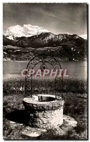 Cartes postales Lac d&#39Annecy Antiquites Conversation entre le Vieux puis et la tour nette