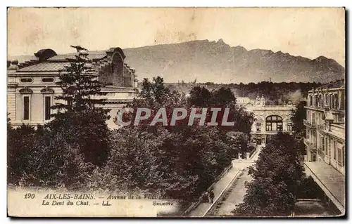 Ansichtskarte AK Aix Les Bains Avene de la villa des fleurs La Dent du Chat