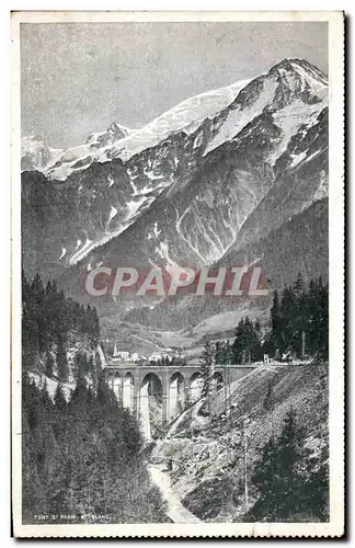 Cartes postales Pont St Maurice Mont Blanc