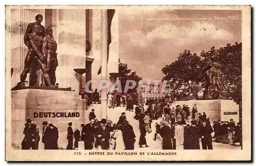 Cartes postales Expostition Internationale Paris 1937 Entree Du Pavillon De L&#39Allemagne