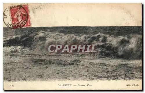 Cartes postales Le Havre Grosse Mer