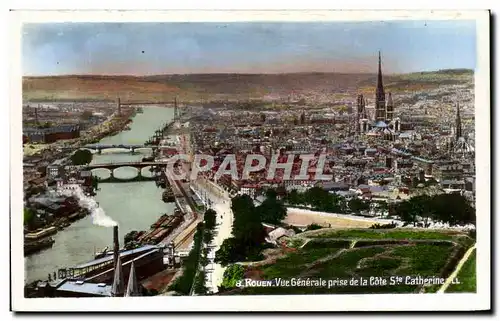 Cartes postales Rouen Vue Generale Prise De La Cote Ste Catherine