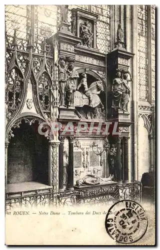 Cartes postales Rouen Notre Dame Tombeau Des Ducs