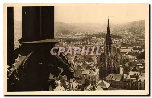 Cartes postales Rouen Panorama Sur La Cote Sainte Catherine Et Eglise Saint Maclou