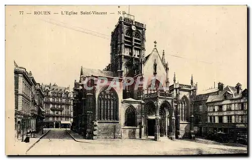 Cartes postales Rouen L&#39Eglise Saint Vincent