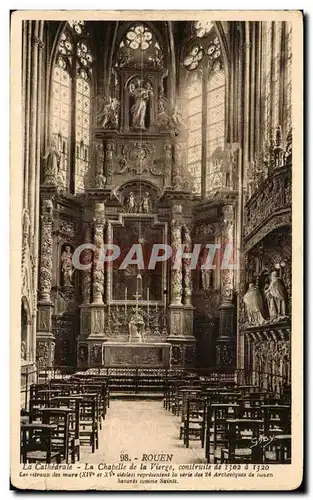 Cartes postales Rouen La Cathedrale La Chapelle De La Vierge