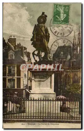 Cartes postales Dieppe La Statue De Duquesne