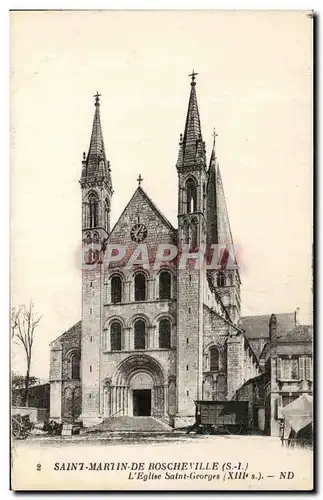 Cartes postales Saint Martin De Boscheville L&#39Eglise Saint Georges