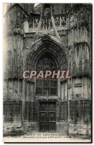 Ansichtskarte AK Caudebec en Caux Eglise notre Dame Monument historique