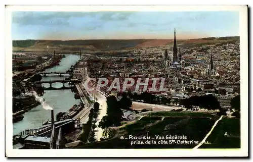 Ansichtskarte AK Rouen Vue Generale prise de la Cote Ste Catherine