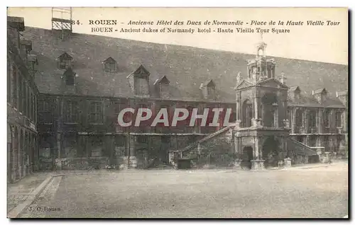 Ansichtskarte AK Rouen Ancienne Hotel des Ducs de Normandie Place de la haute vieille tour