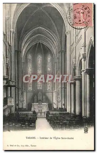 Cartes postales Tarare Interieur de l'Eglise Saint Andre