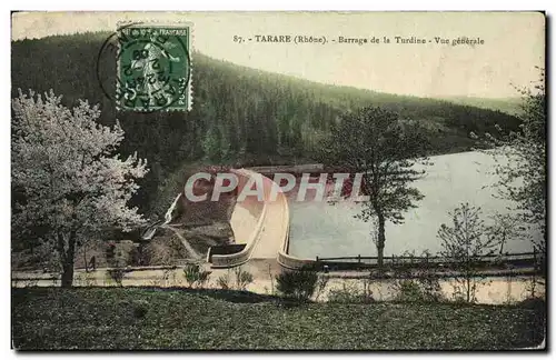 Cartes postales Tarare Barrage de la Turdine Vue generale