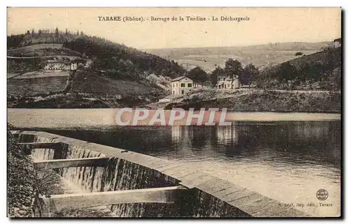 Cartes postales Tarare Barrage de la turdine le Dechargeoir