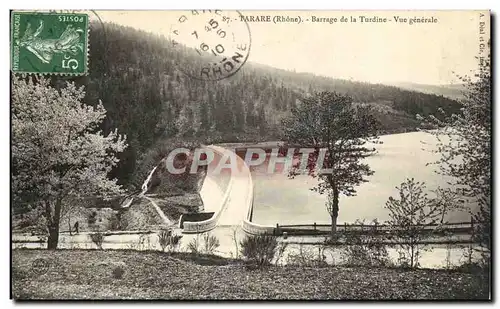 Ansichtskarte AK Tarare Barrage de la turdine Vue generale