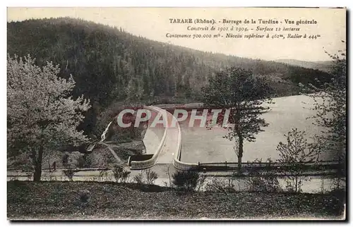 Cartes postales Tarare barrage de la Turdine Vue generale