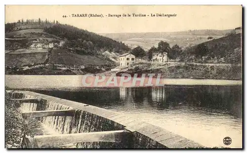 Ansichtskarte AK Tarare Barrage de la turdine Le dechargeoir