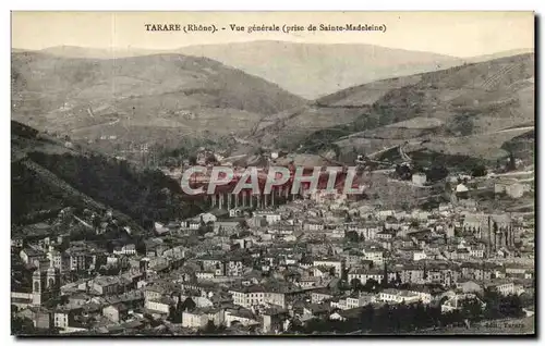 Cartes postales Tarare Vue Generale (prise de Sainte Madeleine)