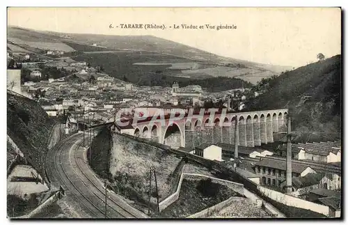 Cartes postales Tarare Le Viaduc Et Vue Generale