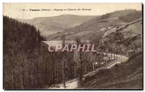 Ansichtskarte AK Tarare Paysage Et Chemin Du Barrage