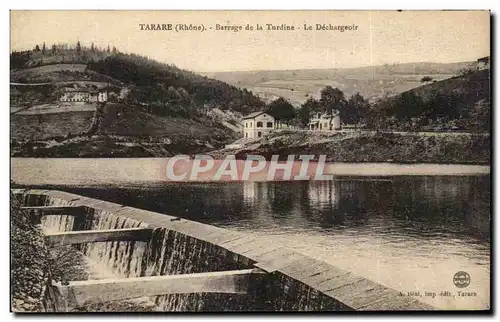 Ansichtskarte AK Tarare Barrage De La Turdine Le Dechargeoir