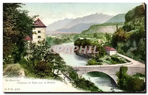 Cartes postales St Maurice chateau st Pont Sur Le Rhone