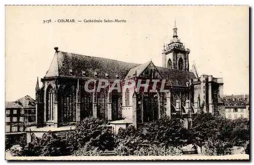 Ansichtskarte AK Colmar Cathedrale Saint Martin