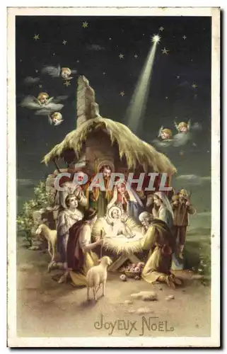 Cartes postales Fantaisie Noel Jesus