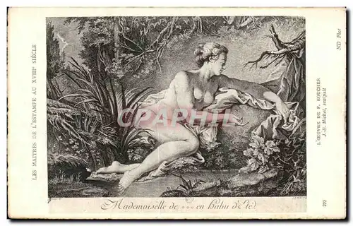 Cartes postales Fantaisie maitres de l&#39estampe Boucher JB Michel