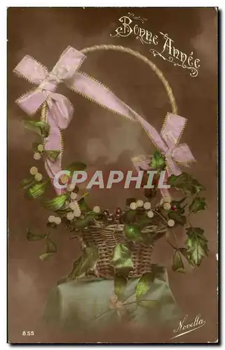 Cartes postales Fantaisie Fleurs Bonen annee