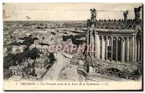 Ansichtskarte AK Orleans Vue Generale Prise de la Tour de la Cathedrale