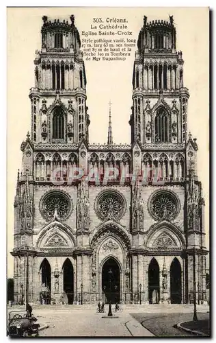 Cartes postales Orleans La Cathedrale Eglise Sainte Croix