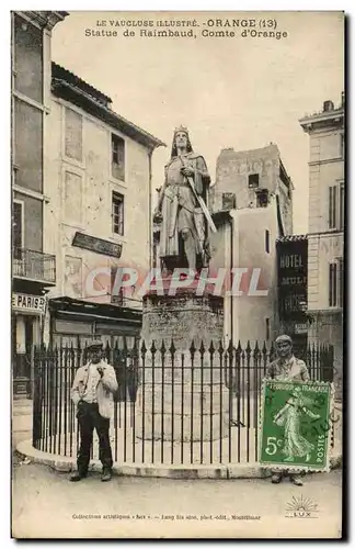 Cartes postales Orange Statue de Raimbaud Comte d&#39Orange