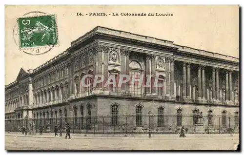 Cartes postales Paris La Colonnade du Louvre